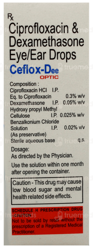 Ceflox Dee Optic Eye/Ear Drops 10Ml